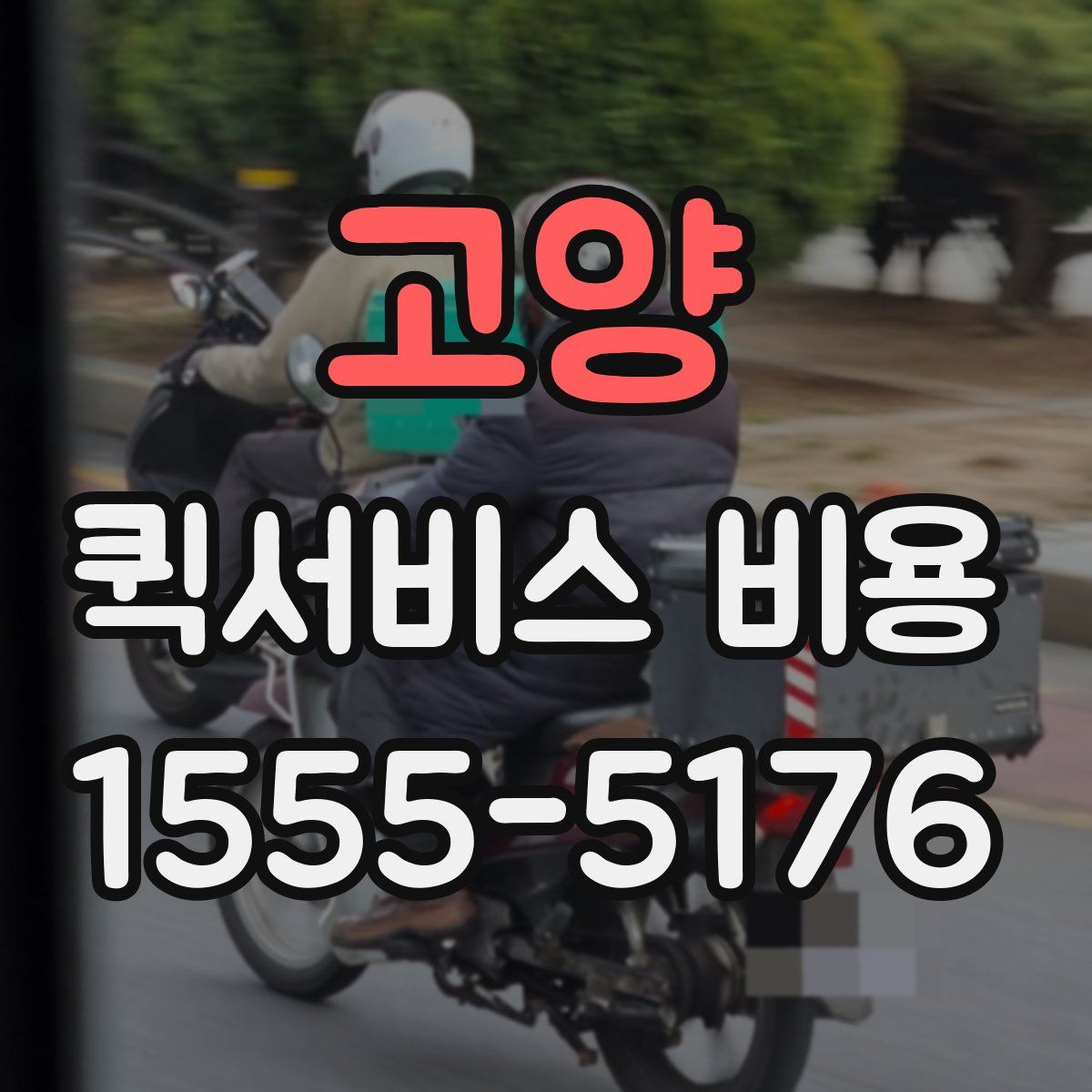 고양 퀵서비스 비용