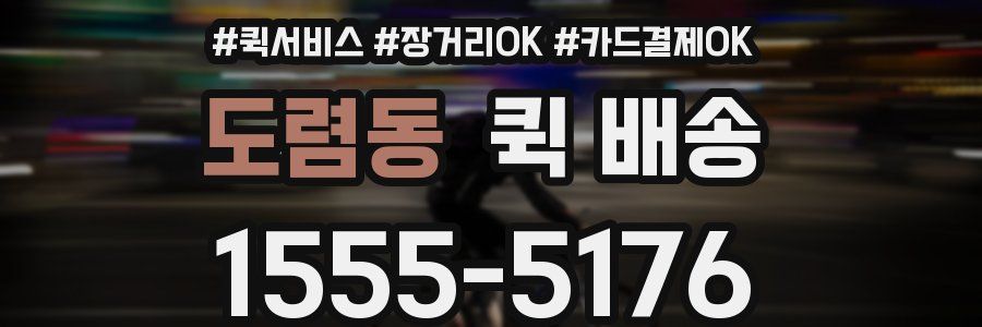 도렴동 퀵 배송