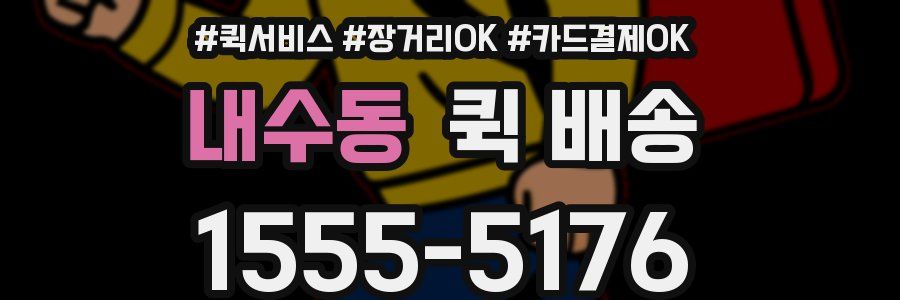 내수동 퀵 배송