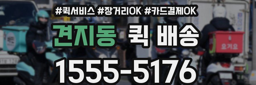 견지동 퀵 배송
