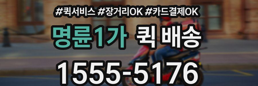 명륜1가 퀵 배송