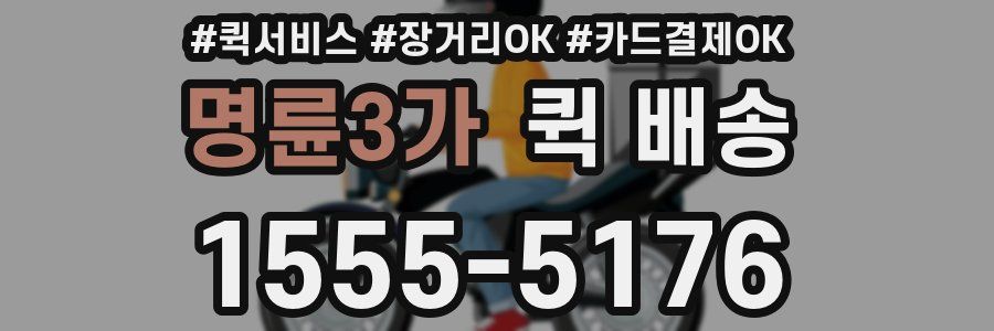 명륜3가 퀵 배송
