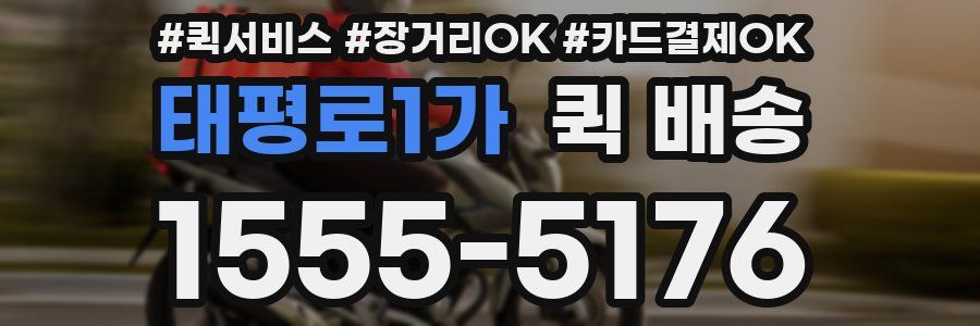 태평로1가 퀵 배송