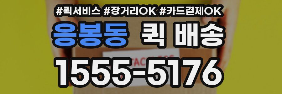응봉동 퀵 배송