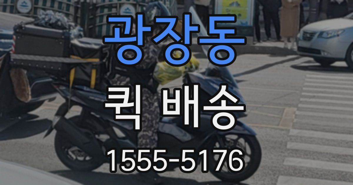 광장동 퀵 배송