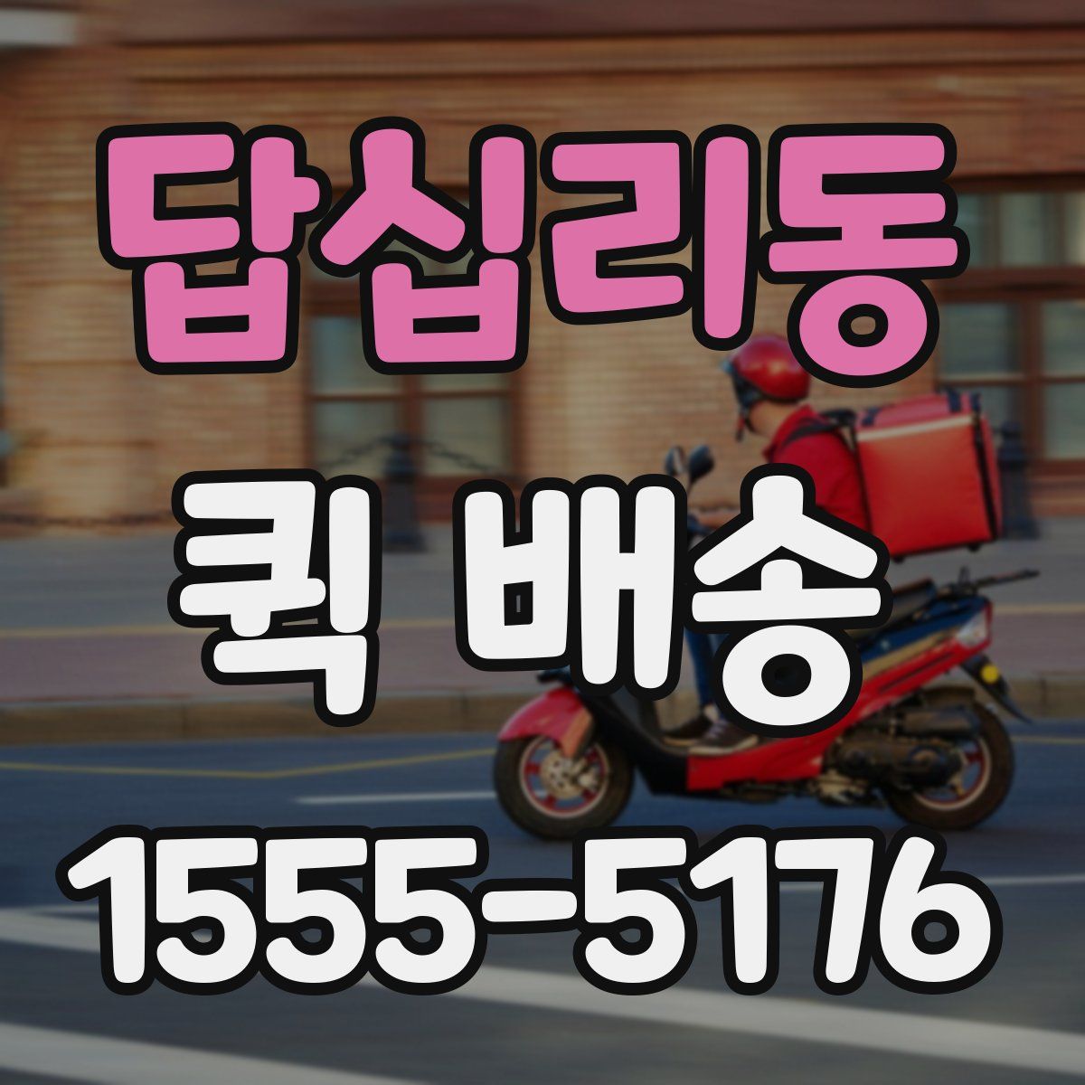 답십리동 퀵 배송