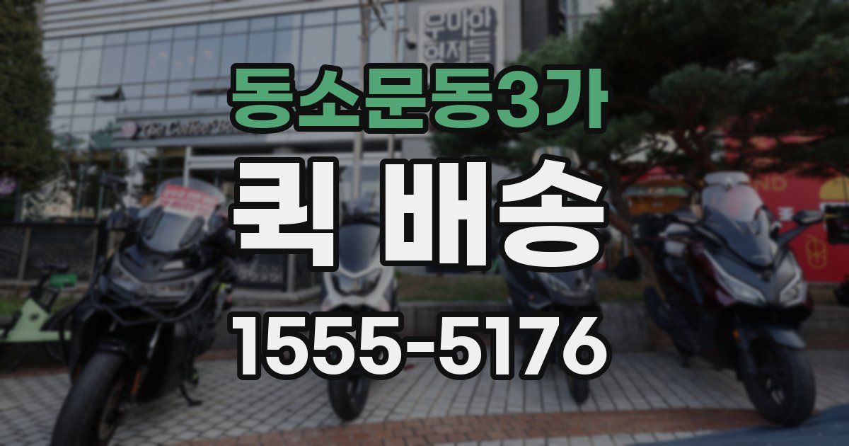 동소문동3가 퀵 배송