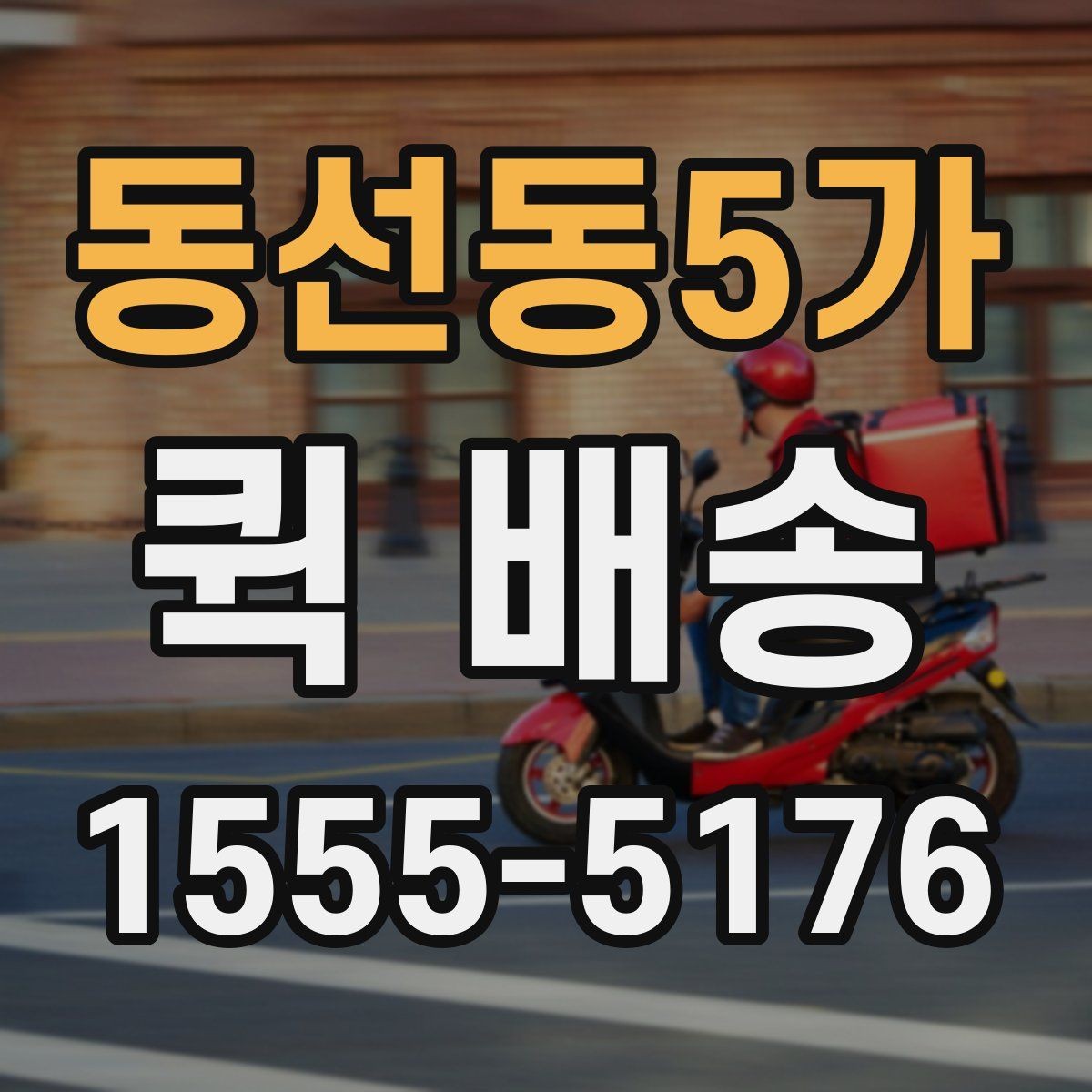 동선동5가 퀵 배송 주말 운영 여부와 접수 팁