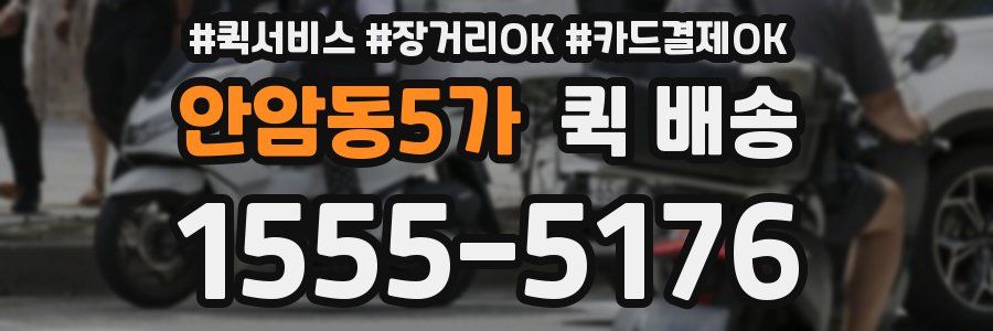 안암동5가 퀵 배송