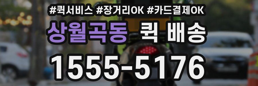 상월곡동 퀵 배송