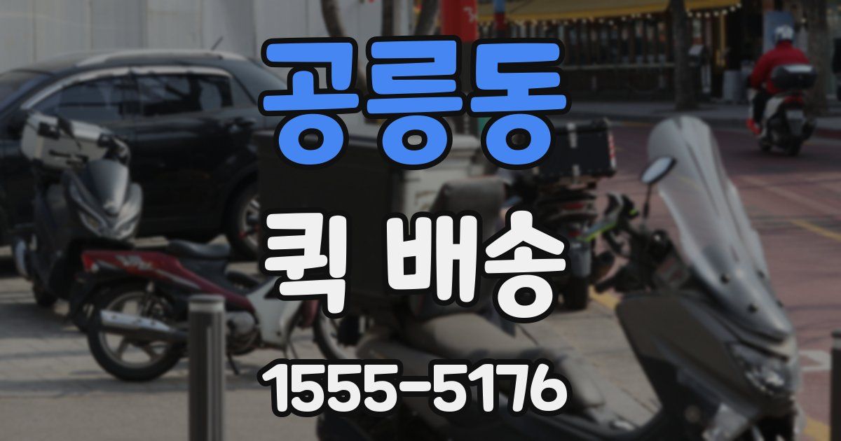 공릉동 퀵 배송
