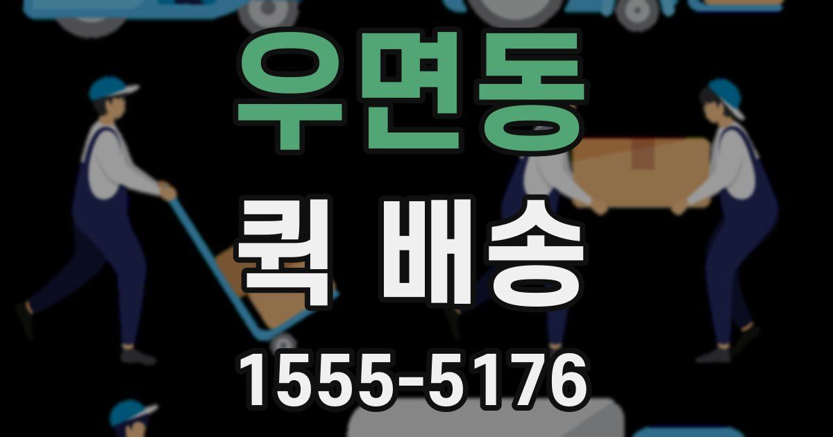 우면동 퀵 배송