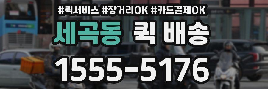 세곡동 퀵 배송
