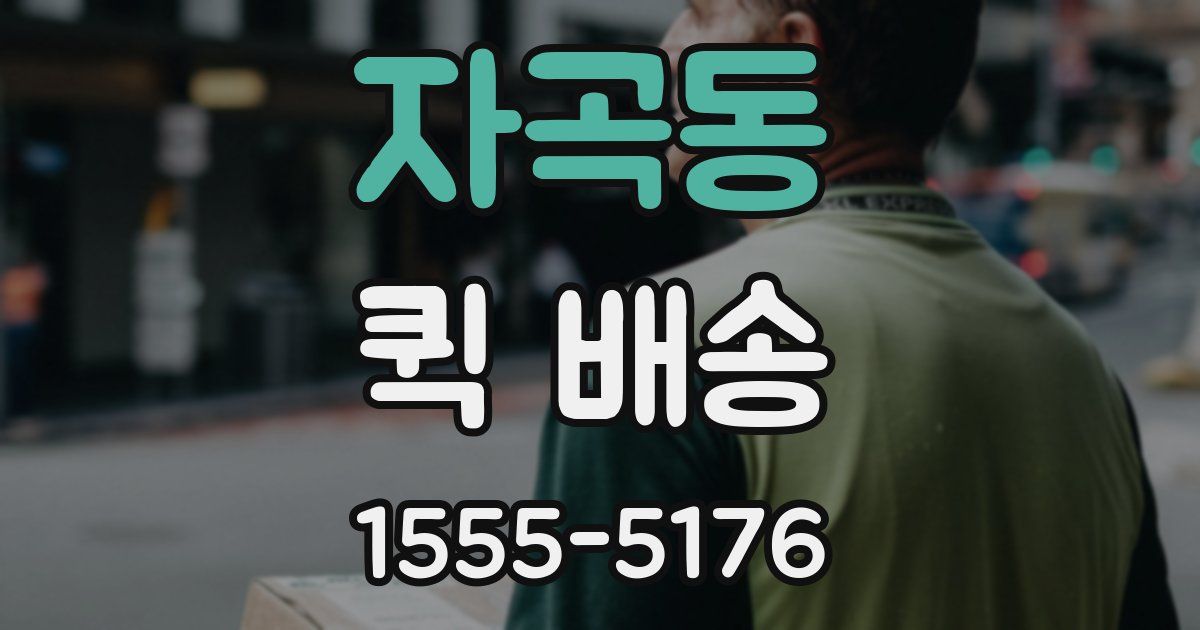 자곡동 퀵 배송