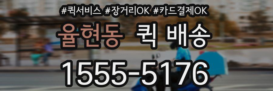 율현동 퀵 배송
