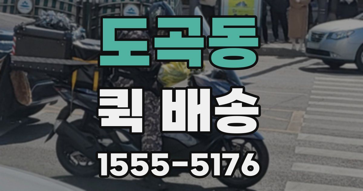 도곡동 퀵 배송