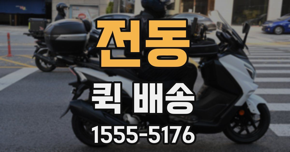전동 퀵 배송