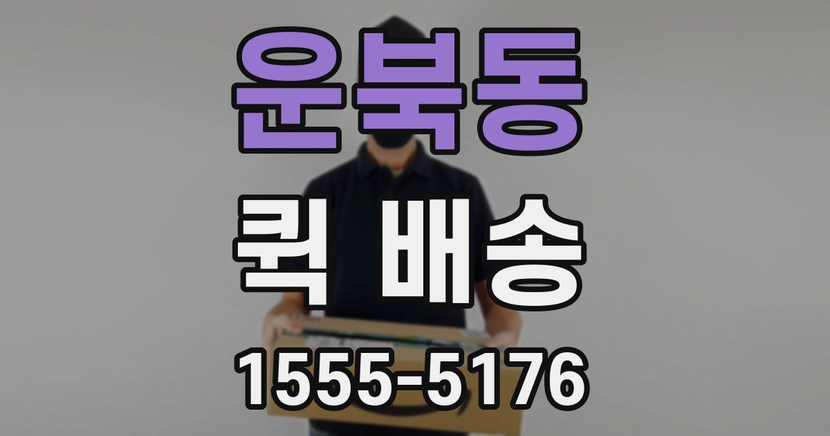운북동 퀵 배송