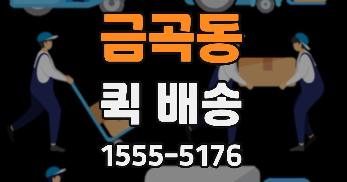 금곡동 퀵 배송