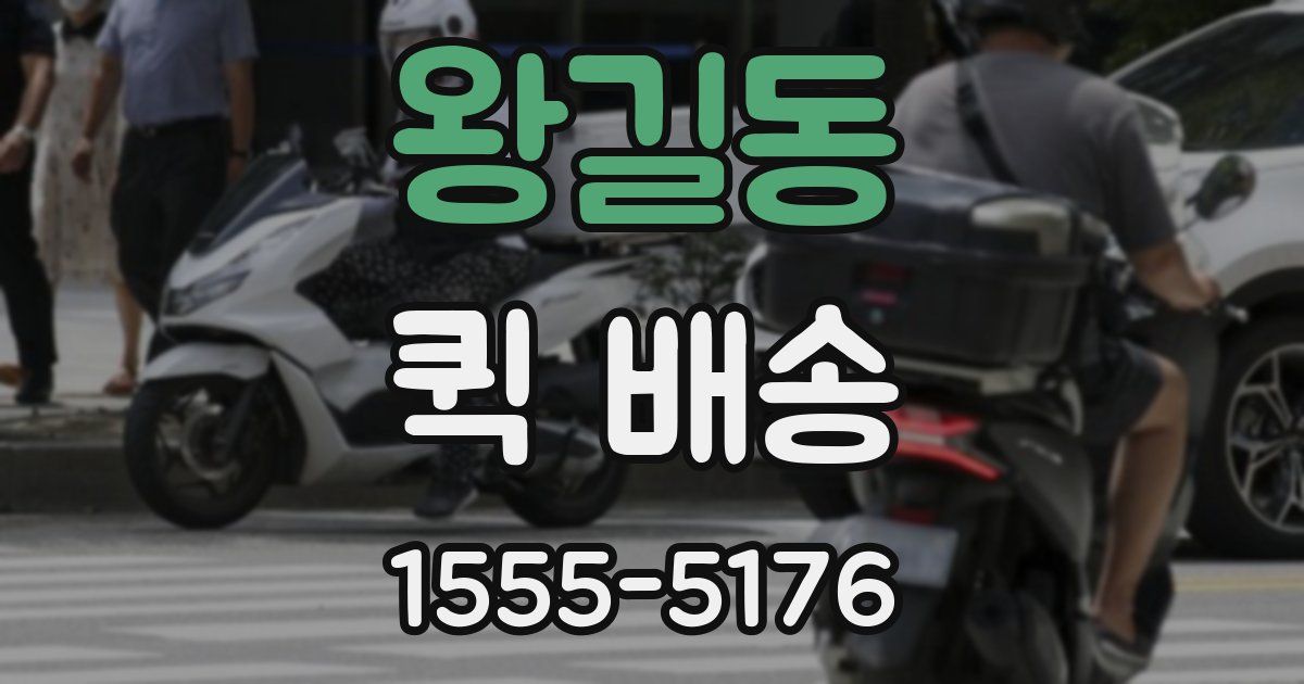 왕길동 퀵 배송