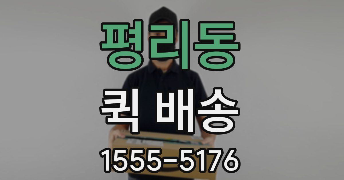 평리동 퀵 배송