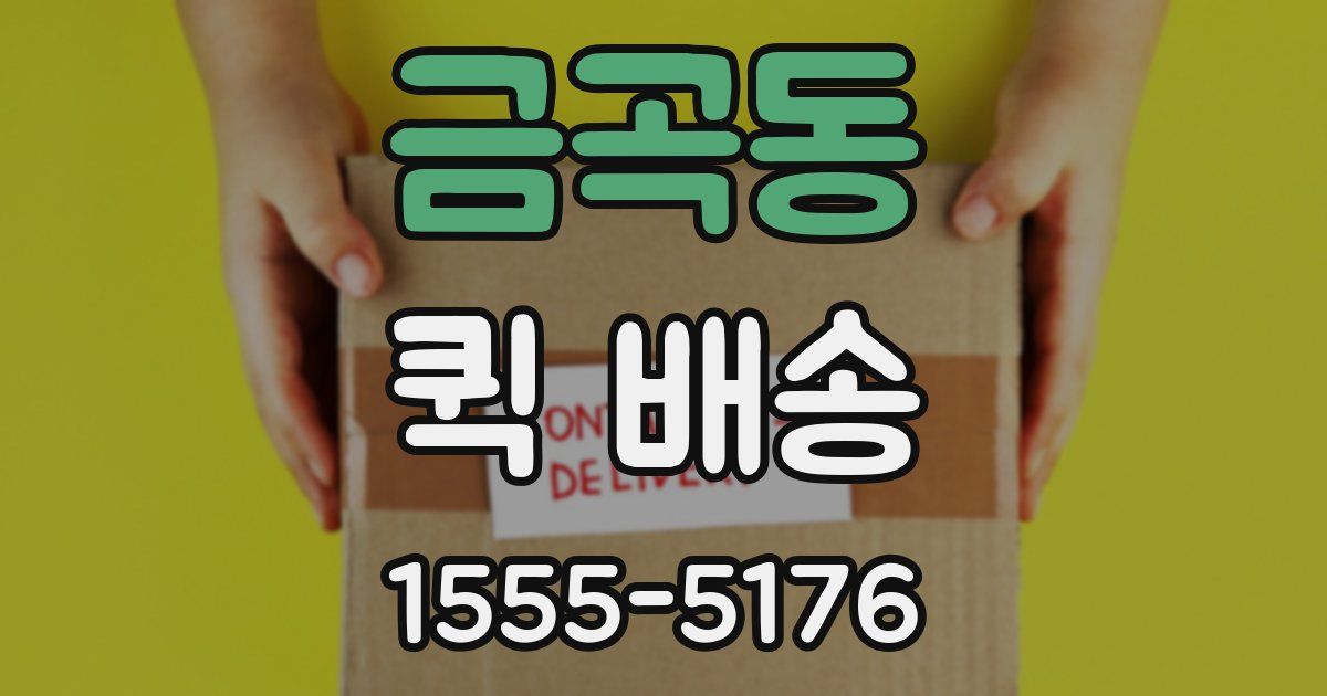 금곡동 퀵 배송