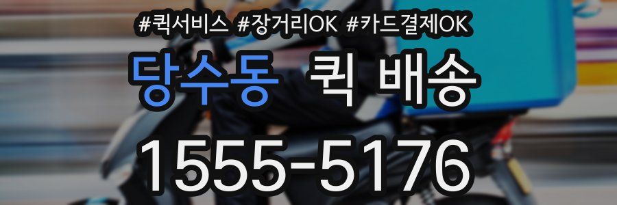 당수동 퀵 배송