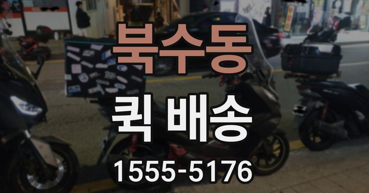 북수동 퀵 배송