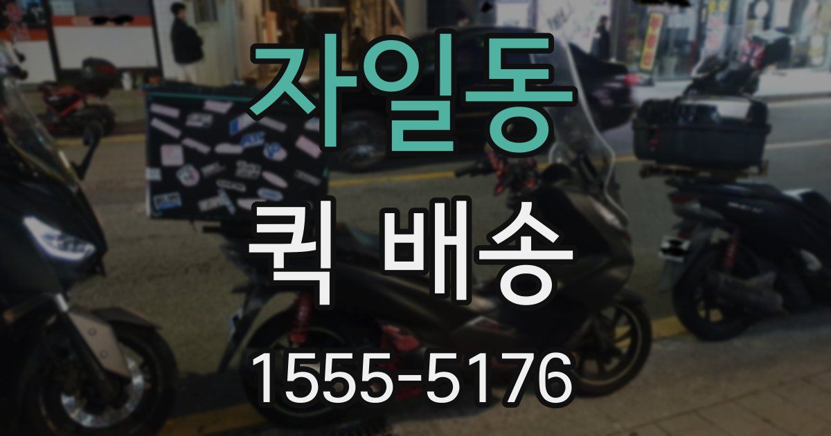 자일동 퀵 배송
