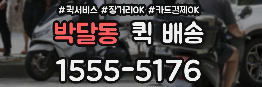 박달동 퀵 배송