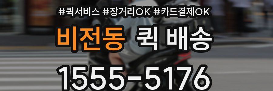 비전동 퀵 배송