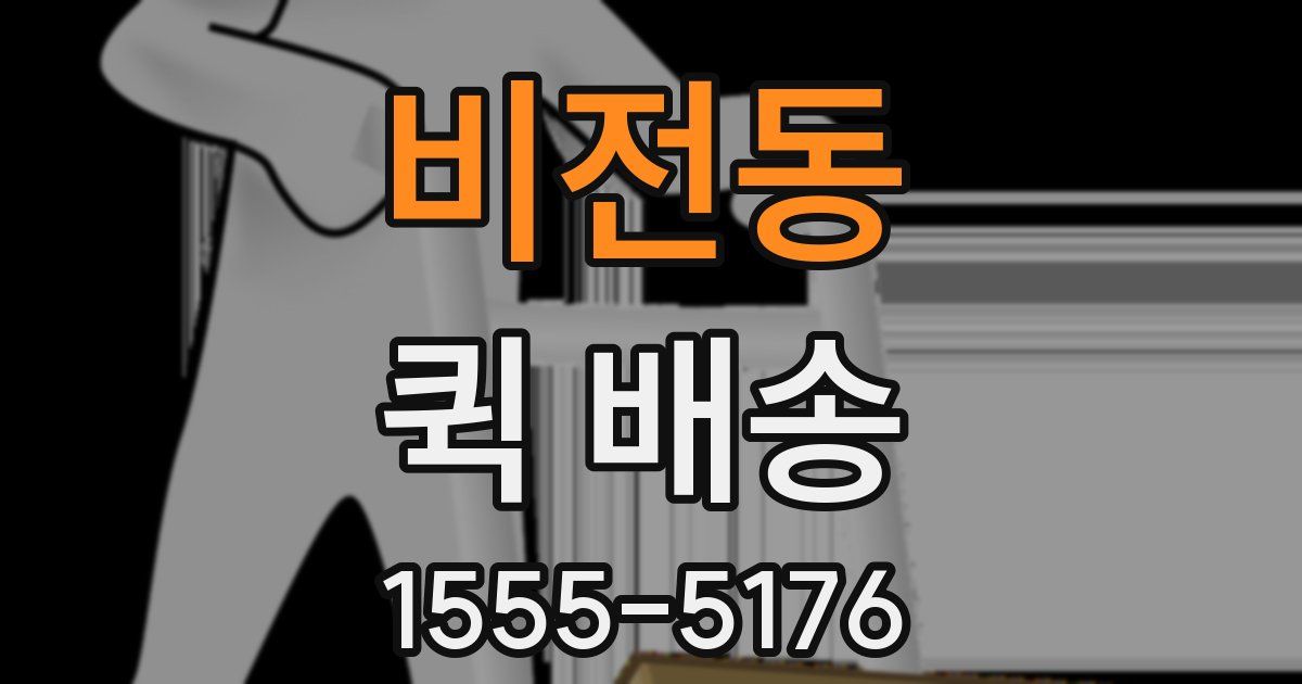 비전동 퀵 배송