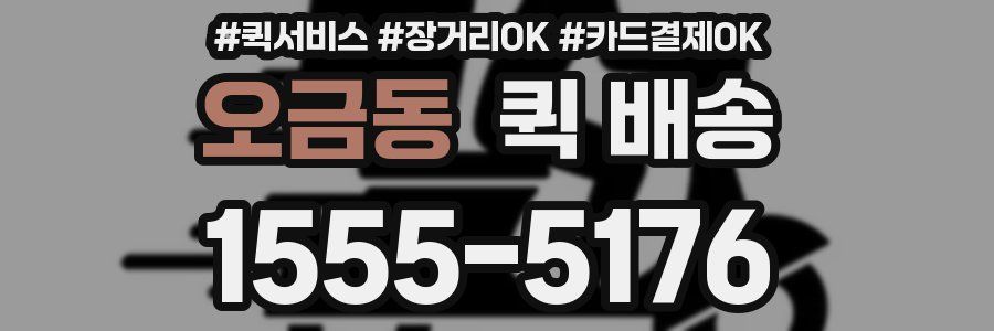 오금동 퀵 배송