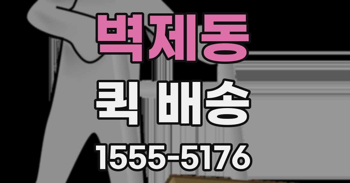 벽제동 퀵 배송