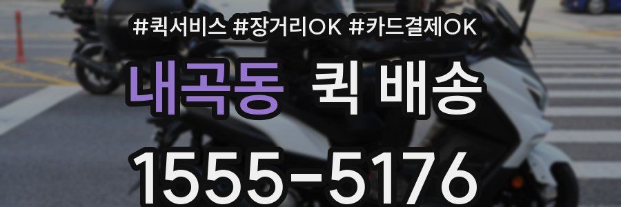 내곡동 퀵 배송