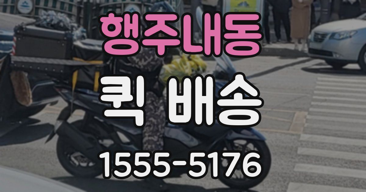 행주내동 퀵 배송