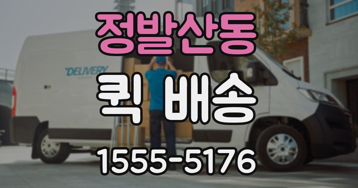 정발산동 퀵 배송