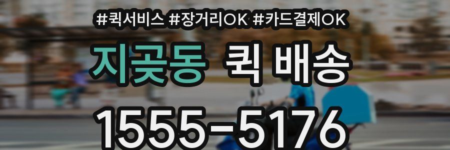 지곶동 퀵 배송