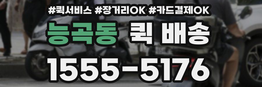 능곡동 퀵 배송