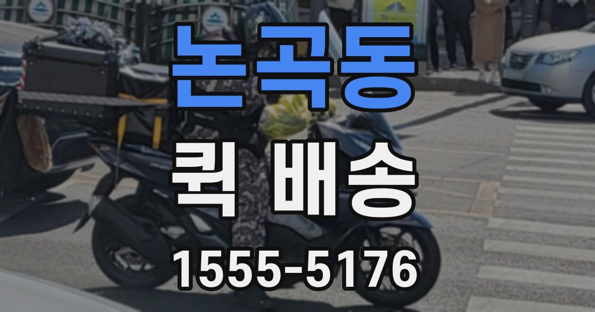 논곡동 퀵 배송
