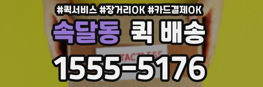 속달동 퀵 배송