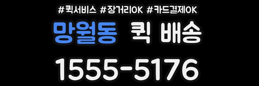 망월동 퀵 배송