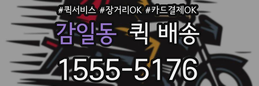 감일동 퀵 배송