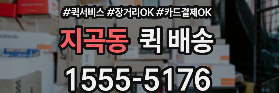 지곡동 퀵 배송