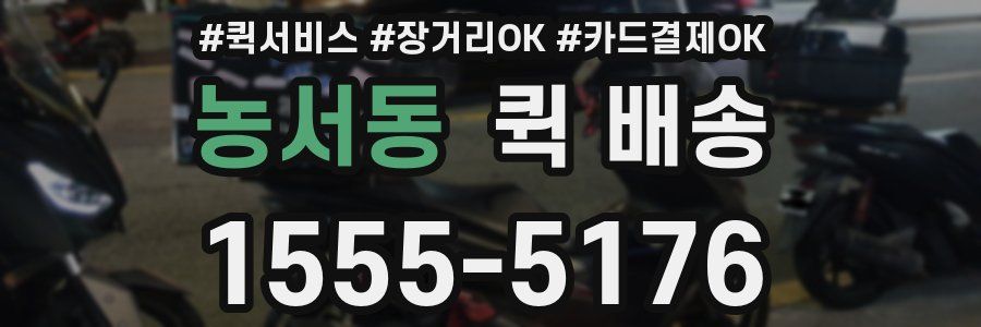 농서동 퀵 배송
