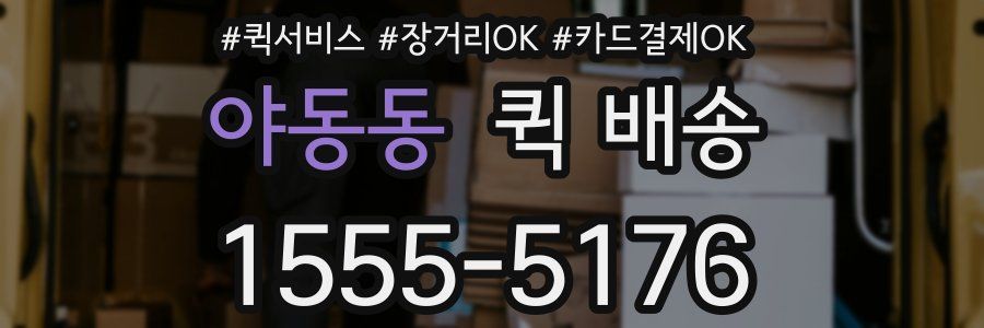 야동동 퀵 배송