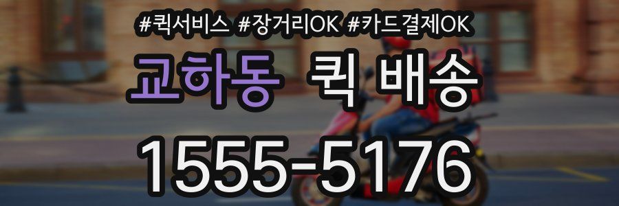 교하동 퀵 배송