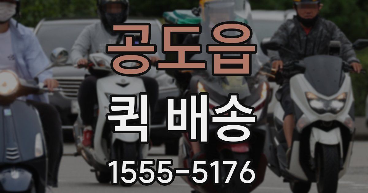 공도읍 퀵 배송