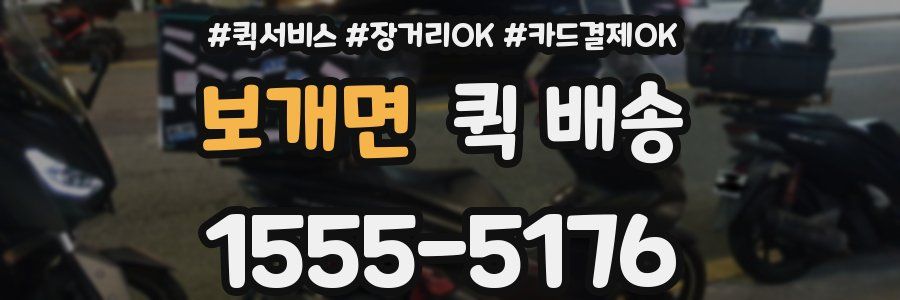 보개면 퀵 배송