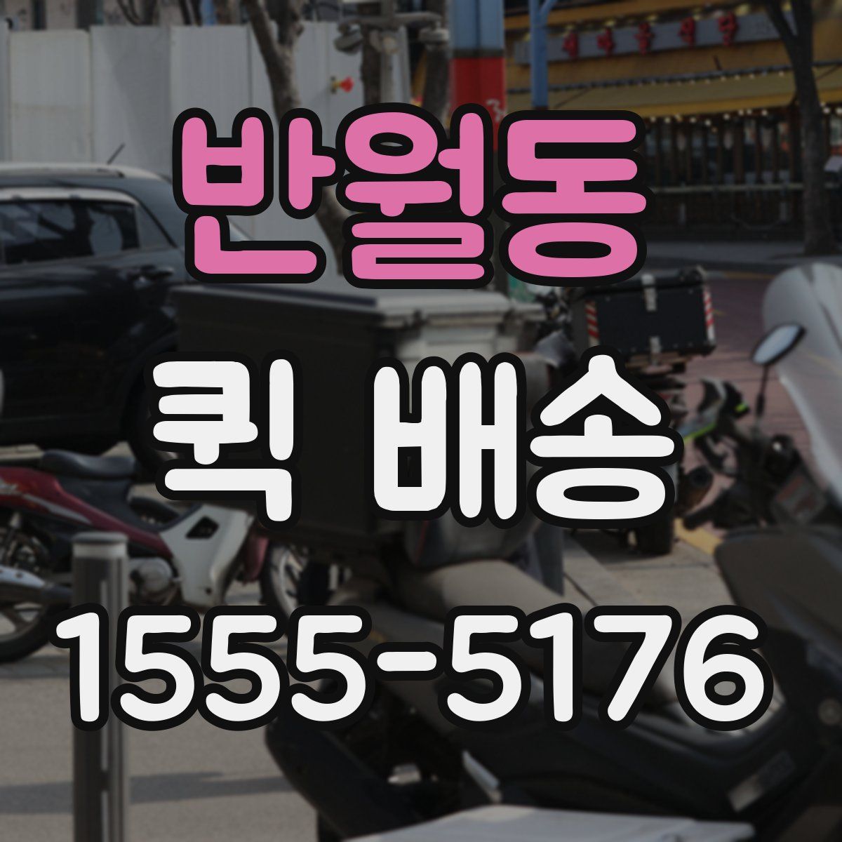 반월동 퀵 배송